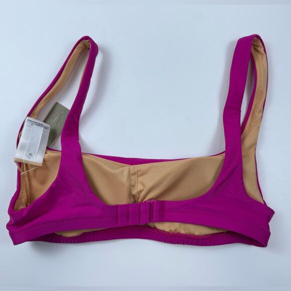 NWT J. Crew Bikini Bundle Radiant Fuscia Square Neck Top and 2 Bottoms Size XS - Picture 3 of 9